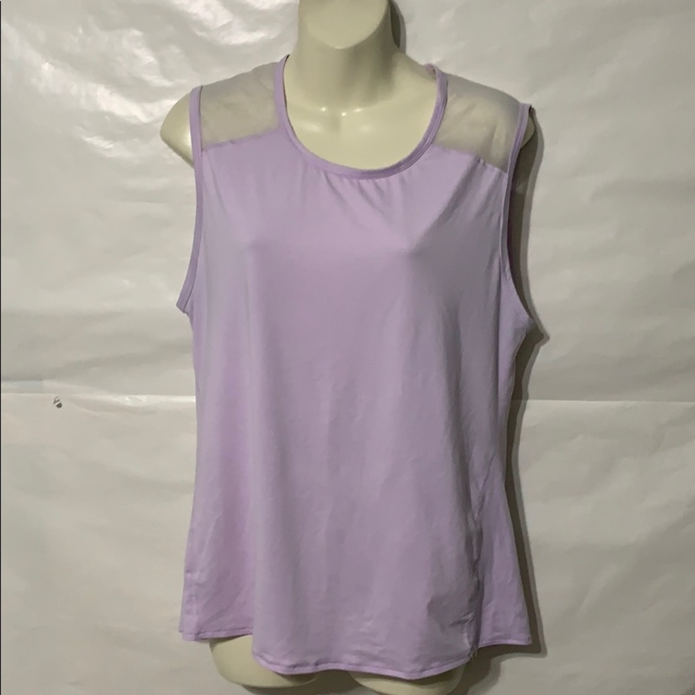 ATHLETA Purple Mesh Back Athletic Tank Top